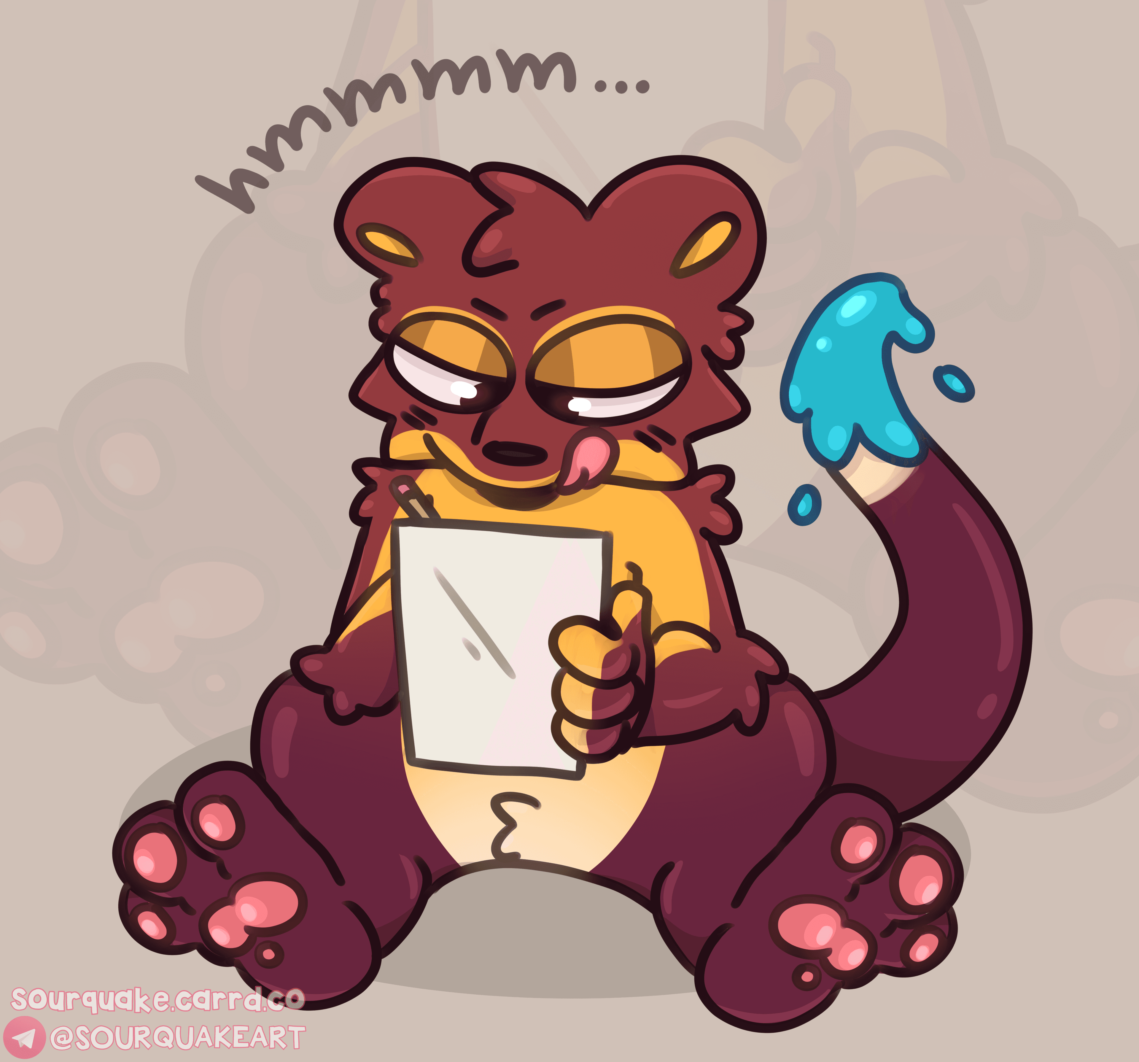 SourQuake Rakali - SourQuake's artwork of Rakali, the MFMM Mascot