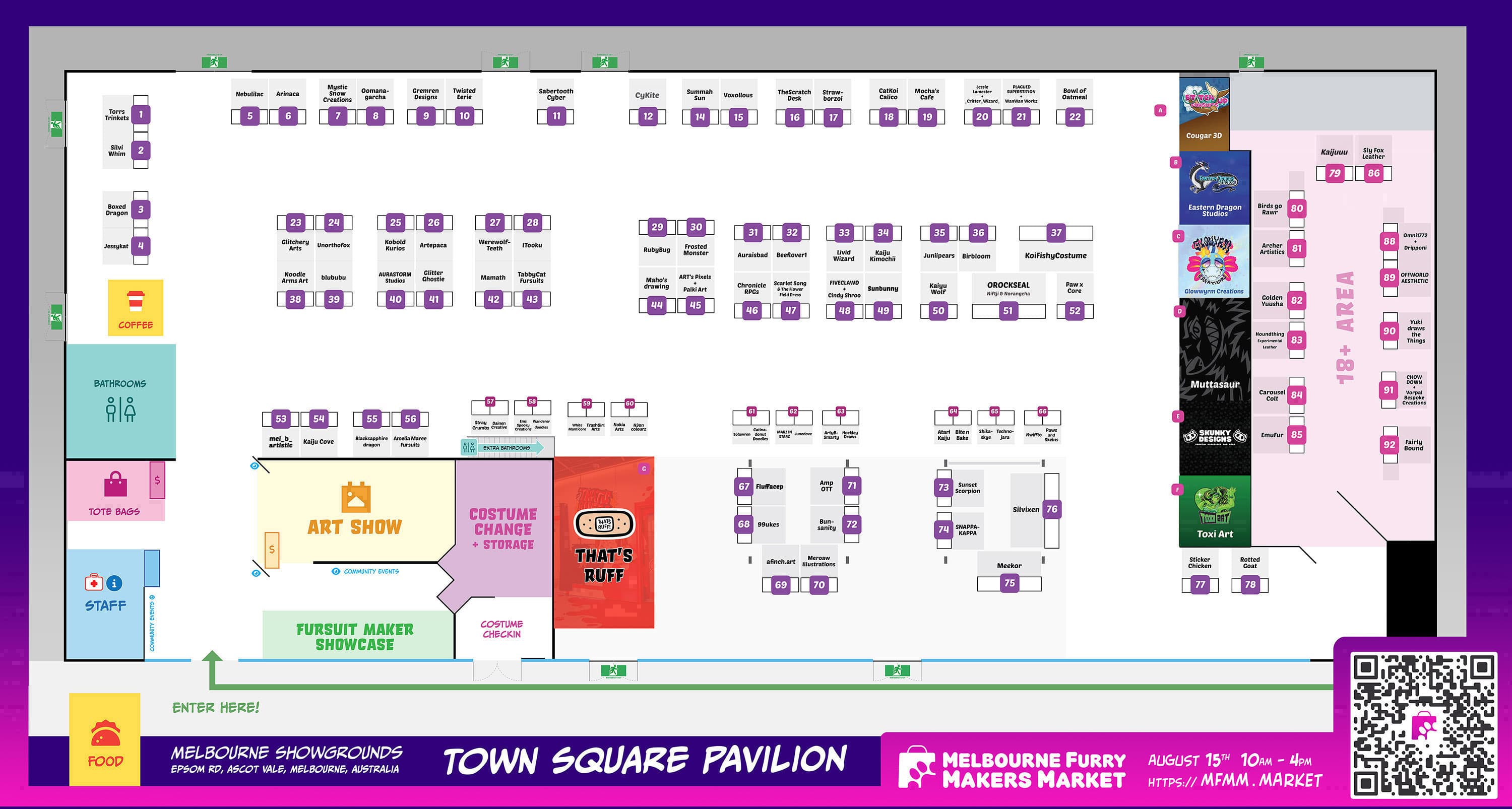 Map of the event