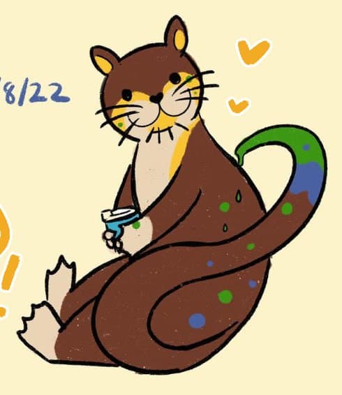 The original Reference photo of Rakali, the MFMM Mascot